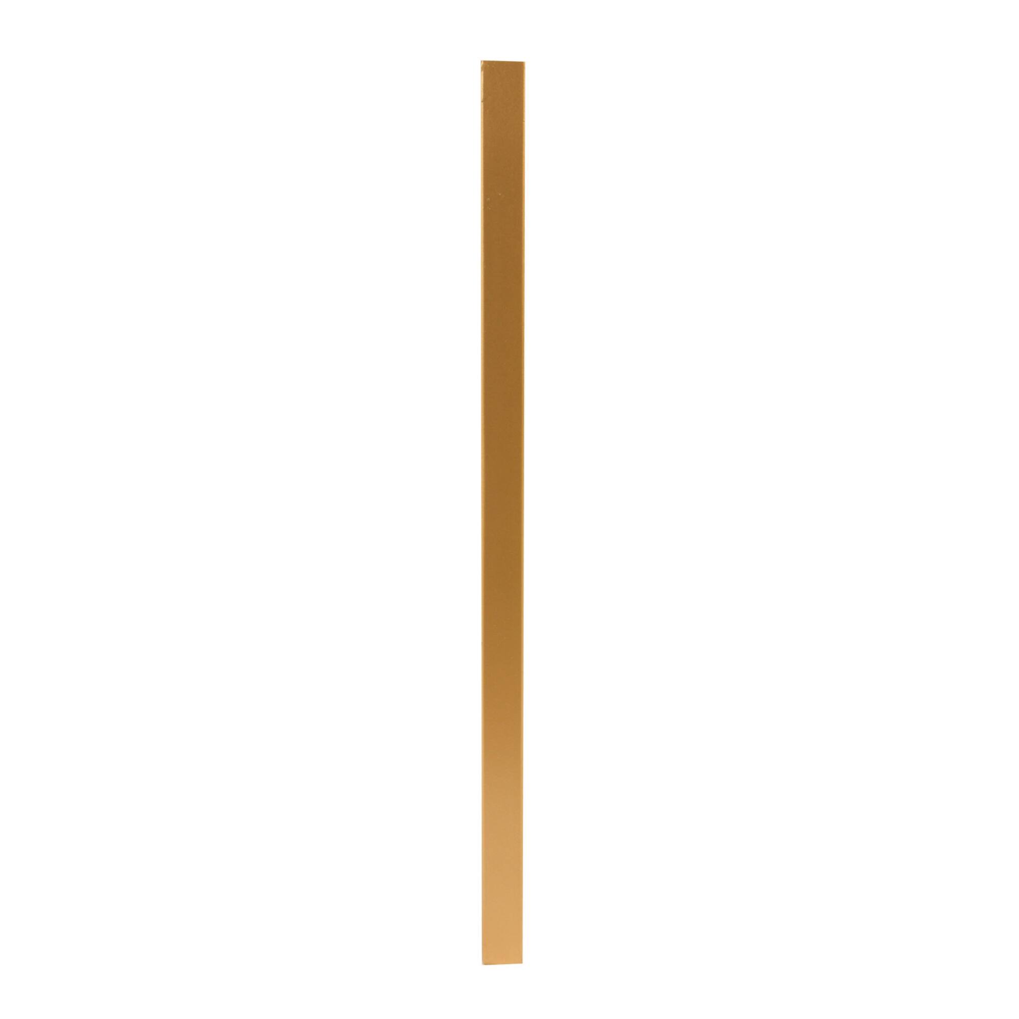 20" Gold Square Metal Floating Wall Mirror